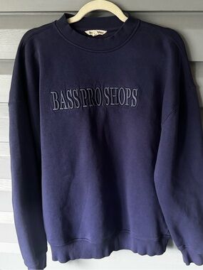 Men’s Bass Pro Shops Crewneck - Deep Blue in Medium